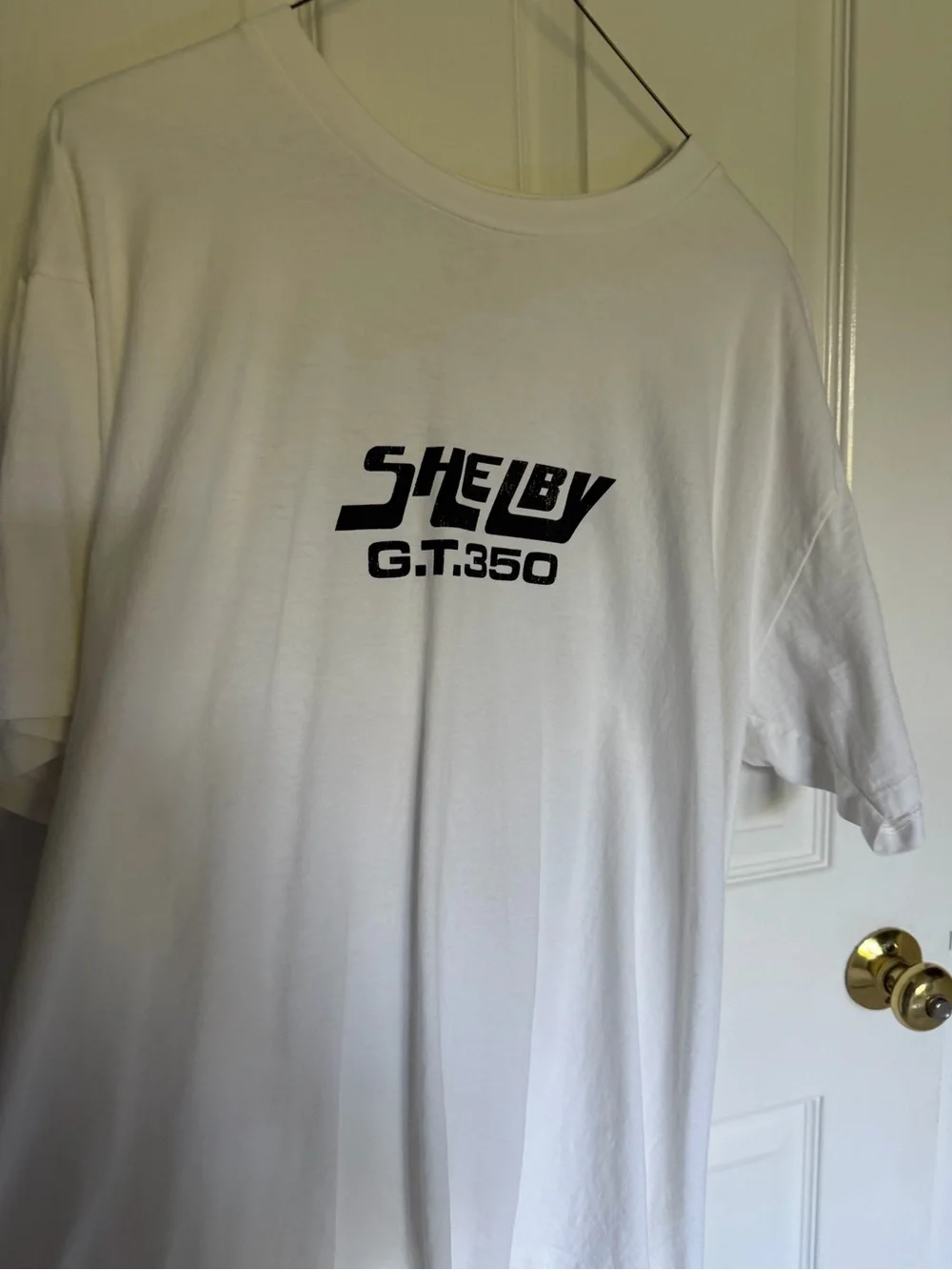 Selby White Tee with Black G.T.350 Graphic